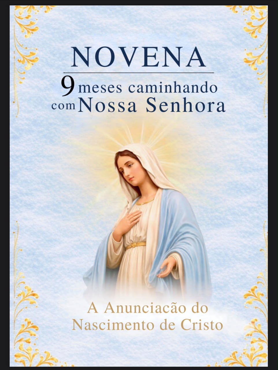 Capa do livro Novena Caminhando 9 Meses Com Nossa Senhora, de Comunidade Devotas de Maria